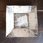 刷毛目　正角皿　リム太　信楽作家