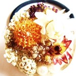 花ヘアゴム　リリィブラウン