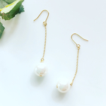 パールピアス イヤリング チェーン ゴールド フック パール