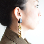 Scale【レザーピアス】 “black”