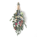 ユーカリとセンニチコウのスワッグ