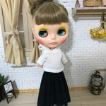 【送料無料】リカちゃん/ブライス チェック プリーツスカート