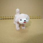 *yunico*ピンクのレトロ犬　昭和レトロ　モールベア