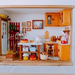 minimini♪カントリー風ミニチュアハウス🏠cake付
