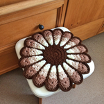 【新作！】レトロでカラフルなお花円座　wbb