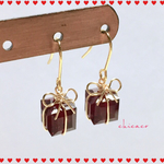 SWAROVSKIキューブ🎁のピアス／イヤリング シャム