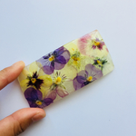 押し花バレッタ ビオラ