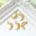 【再入荷】10個セット☆アンティーク　月チャーム