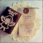 天使・Thankyou　消しゴムはんこ【再販5】