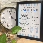 [sakura102504様専用] 《送料込み》ボーダー命名ポスター🌈オーダー命名書