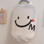 ♡ディズニー風イニシャル入り♡にこちゃん.タンクトップ♡SS〜M＊わんこ服.犬服セミオーダー製♡ニコちゃんマーク.スマイルにこちゃんマーク