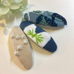 NEW! ミナペルホネン ஐ ちょうちょと刺繍のパッチンピン キッズ&ベビー⑅◡̈*プレゼントにも