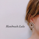 ウッドリングピアス