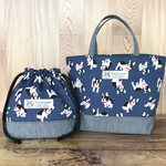 ランチトート＆お弁当袋☆フレンチブルドッグ♪
