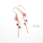 【インカローズ】ハイクオリティ＊ロングチェーン＊ピアス(イヤリング)