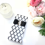 【再販】スマホケース❤︎iphone❤︎リボン❤︎モロッカン柄 