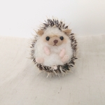 ミニチュアハリネズミのぬいぐるみ①(追加オプションあり)