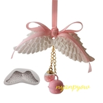 通し穴付き！羽のシリコンモールド 新品