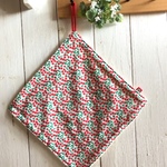入園準備♪ループ付ガーゼタオル　小さいさくらんぼ（2）