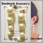 パール4連ピアス K&K❤︎134