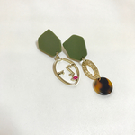 green×フェイスピアス/イヤリング