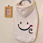 ♡イニシャル入り♡にこちゃん.パーカータンクトップ♡SS〜M＊わんこ服.犬服セミオーダー製♡ニコちゃんマーク.スマイルにこちゃんマーク