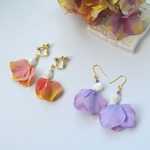 あじさいの花びら　ピアス/イヤリング