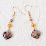 ブラウンオパールのピアス＜P６７３＞②