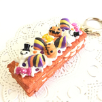 フェイクスイーツ*ハロウィン*オバケかぼちゃ・おばけちゃん*ミルフィーユ*チャーム*スイーツデコ