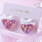 ドライフラワーカクテルピアス&イヤリング R372