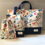 通園バックセット♡男の子♡ベージュ・車