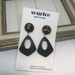 ブラックウッド✖️べっ甲ピアス❁イヤリング