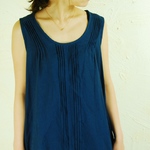 pintuck sleeveless pullover/ao