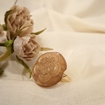 キラキラお花のボタン リング💍K16GP 
