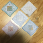 ハーダンガー刺繍のコースター