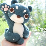 パワフルひょうのこいこいまねき「ファイト！」　置物タイプ