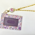 カルトナージュ・リバティリール付きパスケース