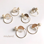 twin ball chocolat《ピアス/イヤリング》2way