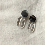 メタル × クリアピアス