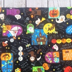 50×50★ハロウィン🎃の生地ブラック