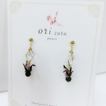 大人かわいい♡鶴ピアス