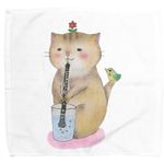 オーボエ猫のミニタオル