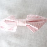 Striped〜(P)シャツ細ストライプ☆バレッタ