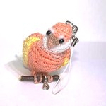 ペットをストラップに！（コザクラインコ）