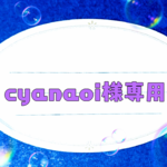 【オーダー品】cyanaoi様専用