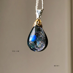次回販売未定 宇宙への扉 京都オパール入り 宇宙レジンネックレス レジン鉱石