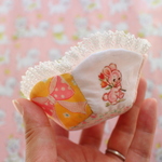 hana*レトロアニマルパッチワークのminimini小物入れ★バニーちゃん