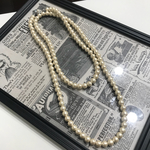 コットンパール ロングネックレス