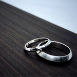 triangle simple slim silver ring 2.5mm幅