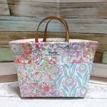 【sale】リバティパッチ＊トート型小物入れ（２９）＊２Ｌ＊ピンク